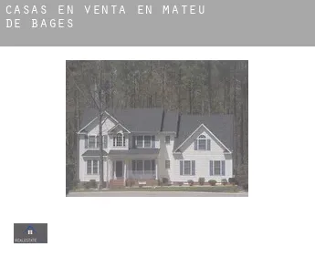Casas en venta en  Sant Mateu de Bages